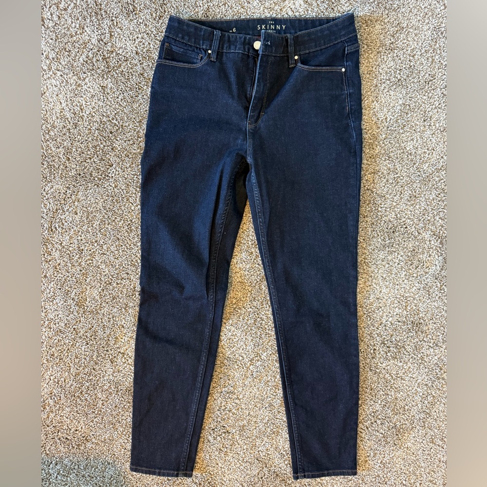 White House Black Market Navy Skinny Jeans